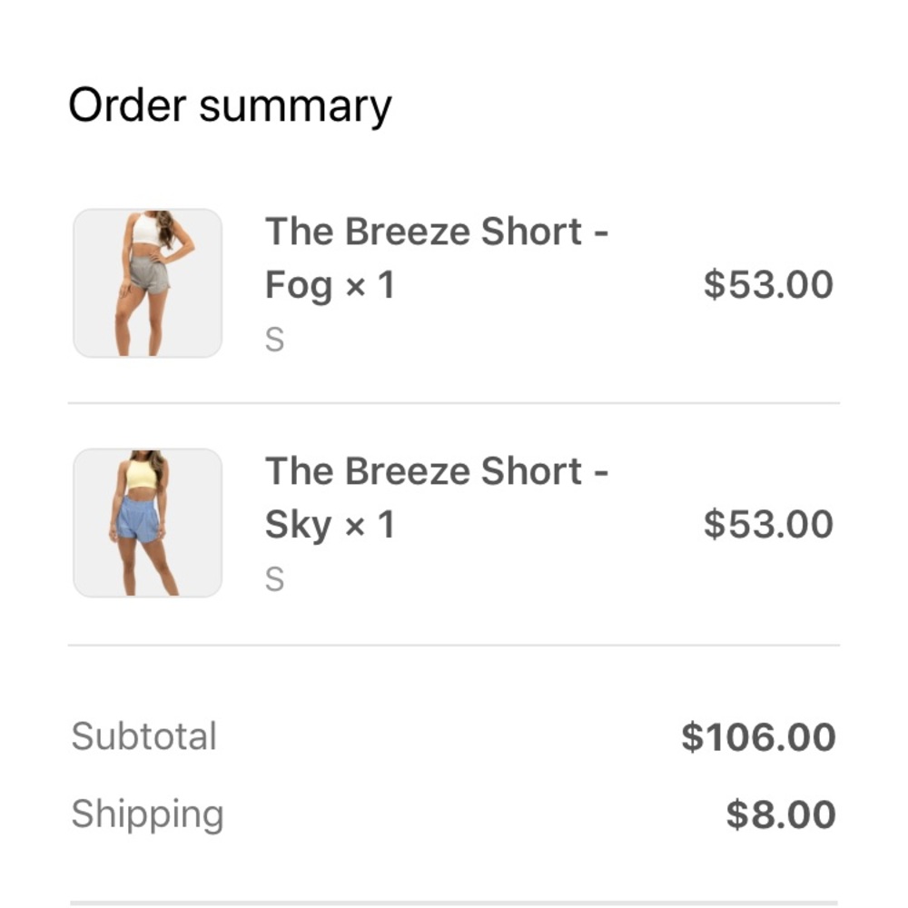 Breeze Short in Sky